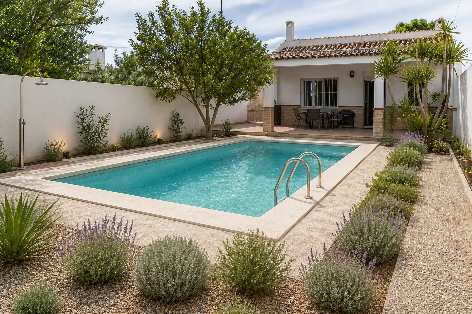 Resultado después de Piscina familiar en Chiclana